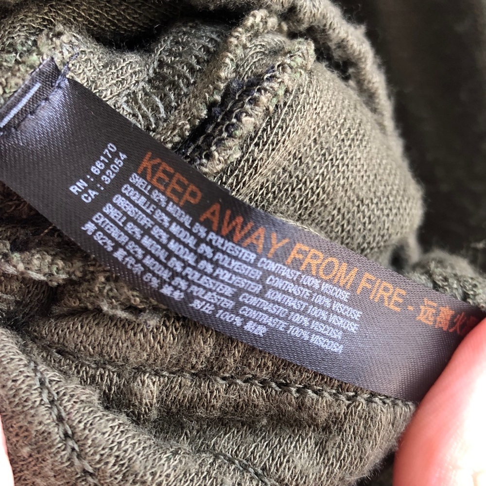 FP Movement Olive Green Hooded Pullover Top - Picture 7 of 7